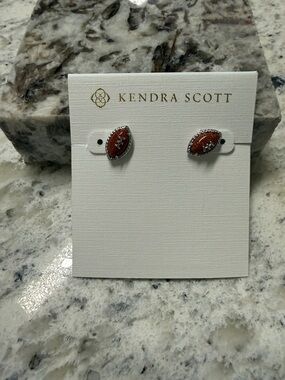 Kendra Scott Silver Football Stud Earrings